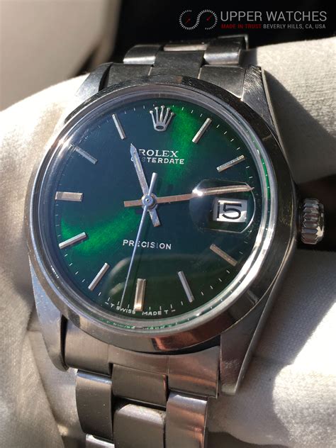 rolex 6694 green dial|rolex oyster date 6694.